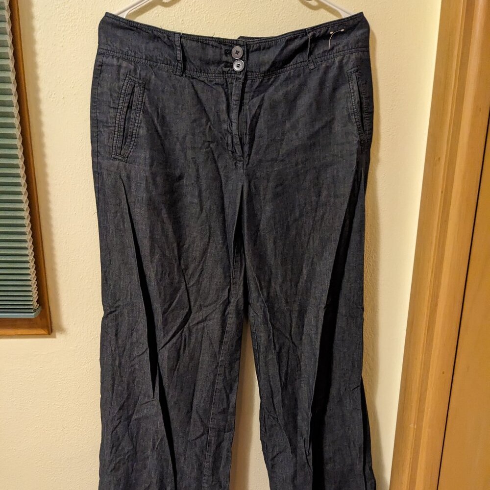 Wide Leg Double Button Women's Jeans